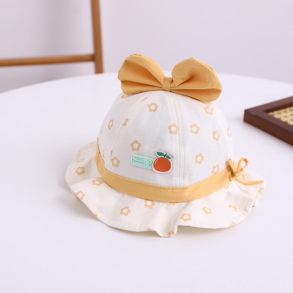 Wholesale Fruit Small Label Cotton Kids Bucket Hat