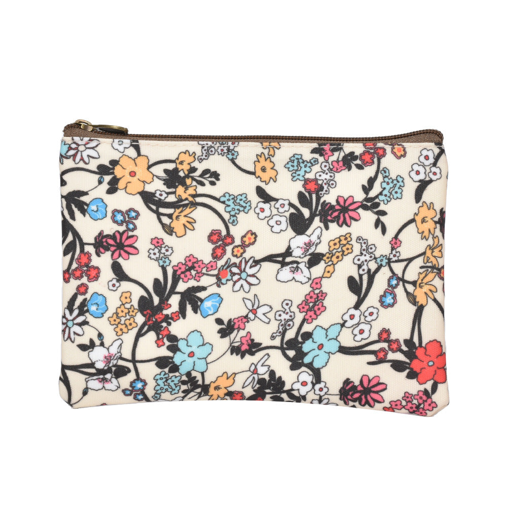 Bolsa de playa de gran capacidad con cremallera de cuerda gruesa con estampado de lona de bambú de paja al por mayor