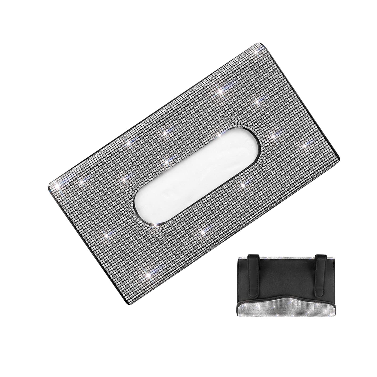 Wholesale Car Hanging Cross Tissue Box With Diamonds