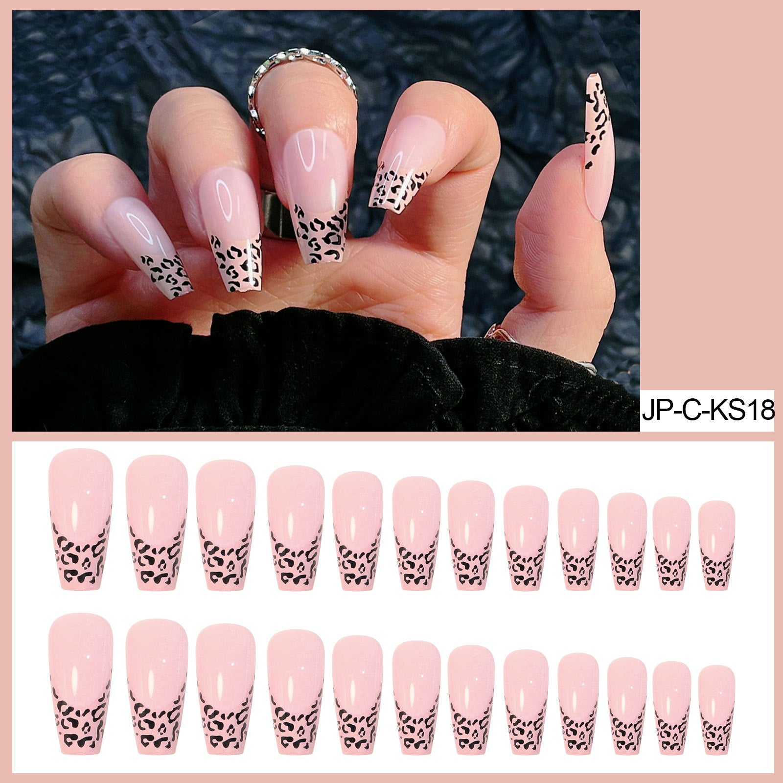 Arte De Uñas De Desgaste De Leopardo De Plástico al por mayor
