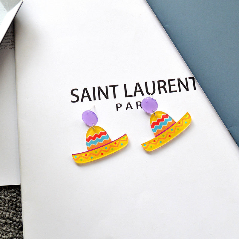 Wholesale Vintage Bohemian Acrylic Earrings