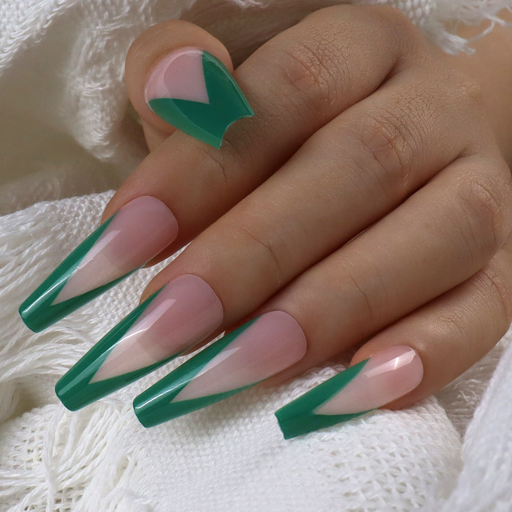 Parches de mejora de las uñas de estilo francés de plástico al por mayor