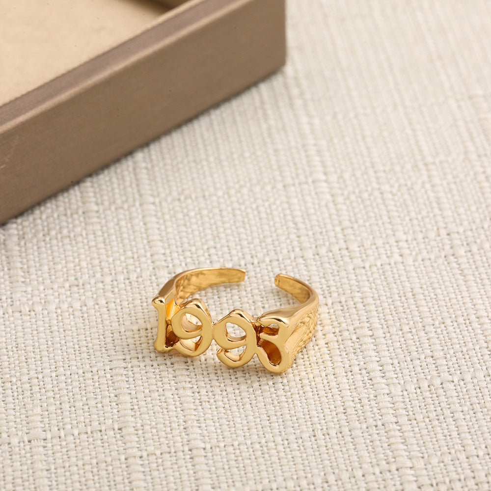 Wholesale Digital Year Alloy Rings