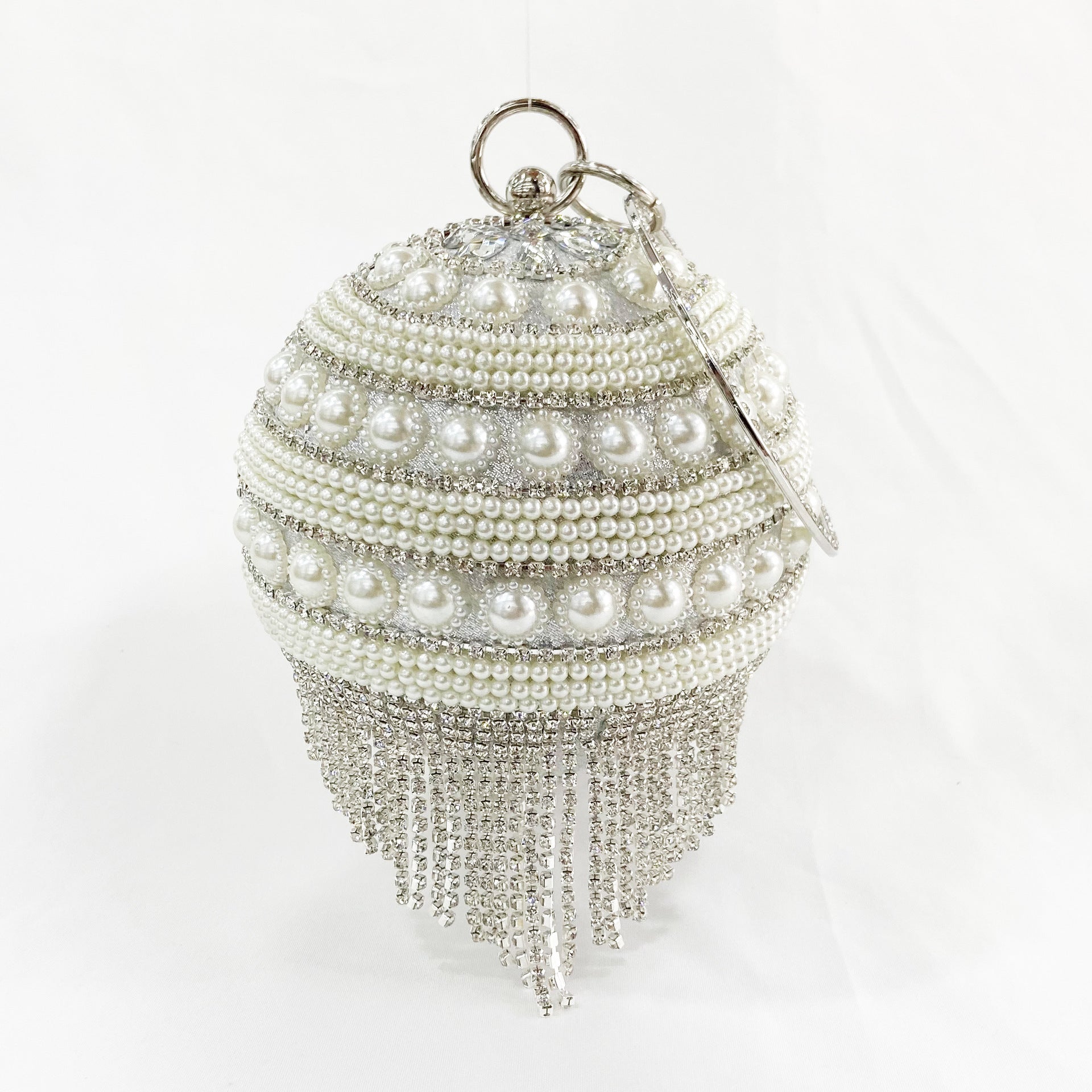 Wholesale Round Diamond Tassel Bag With Diamonds OLY-SD-QY004