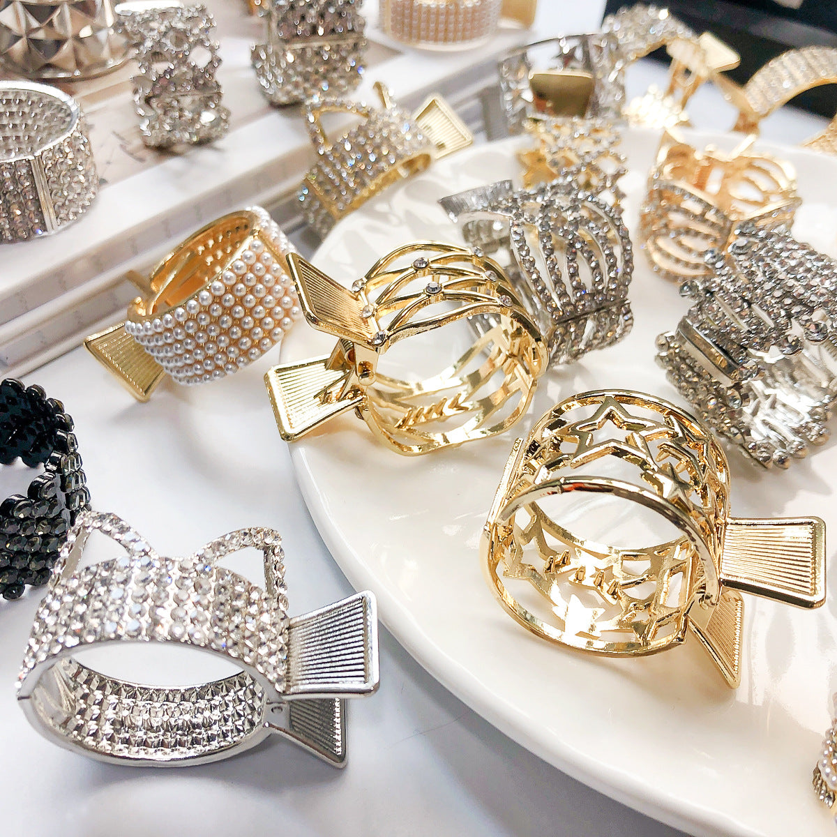 Wholesale High Horsetail Fixed Artifact Metal Hair Clips