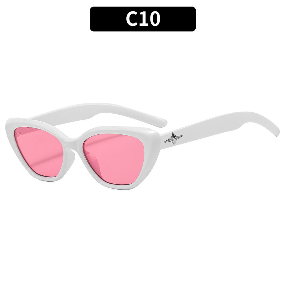 Wholesale PC Small Frame Cat's Eye UV Resistant Sunglasses