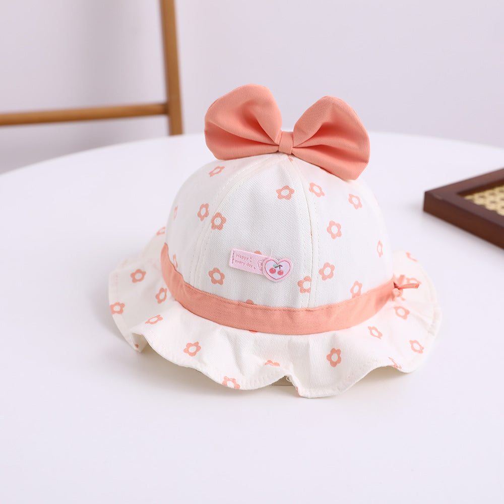 Wholesale Fruit Small Label Cotton Kids Bucket Hat
