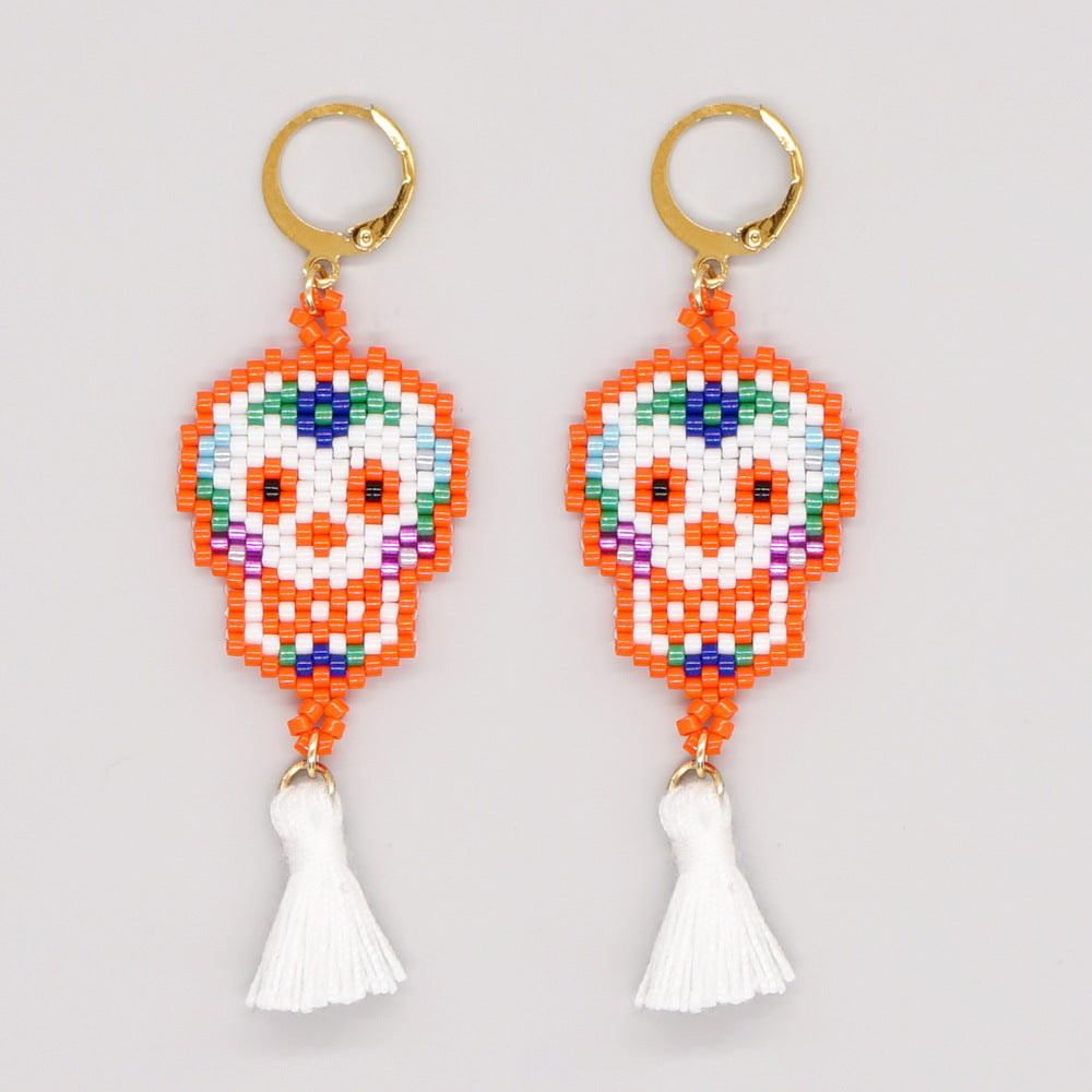 Wholesale Ethnic Style Tassel Beads Earrings