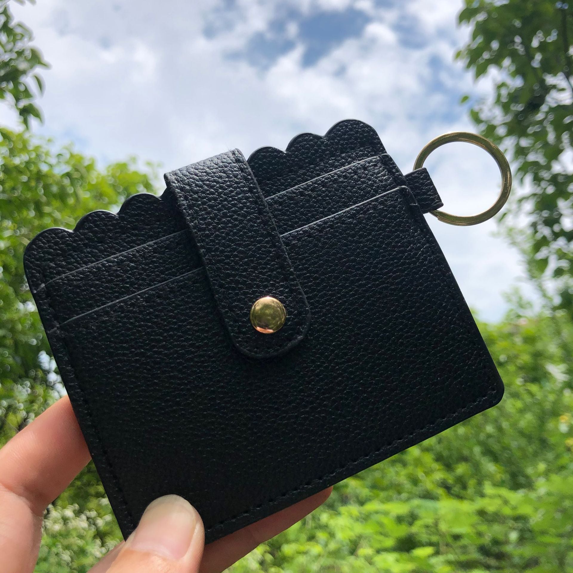 Venta al por mayor Llavero del titular de la tarjeta de la PU