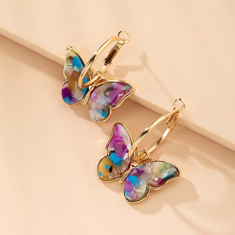 Wholesale Butterfly Alloy Ear Studs