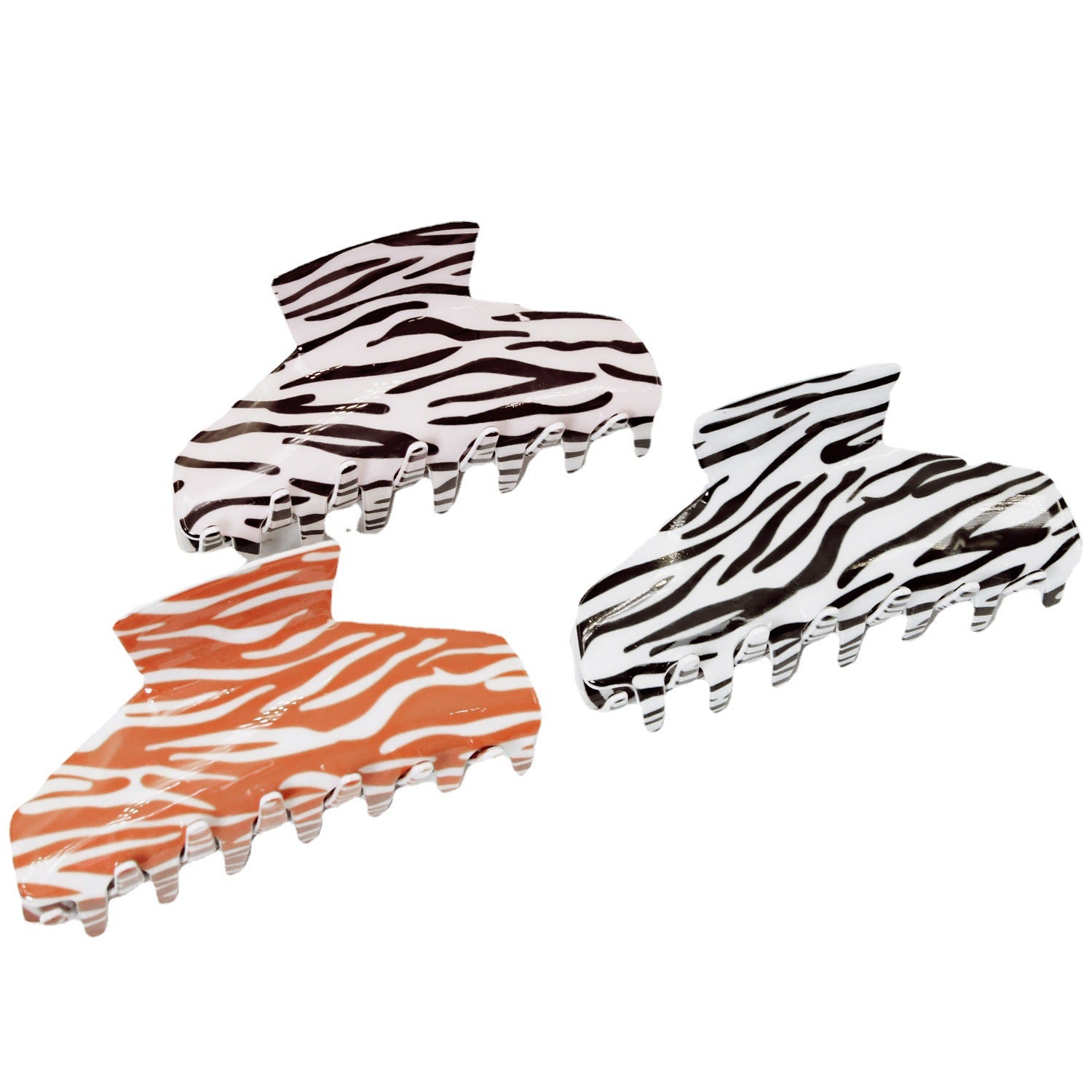 Wholesale Large Size Zebra Hair Clips