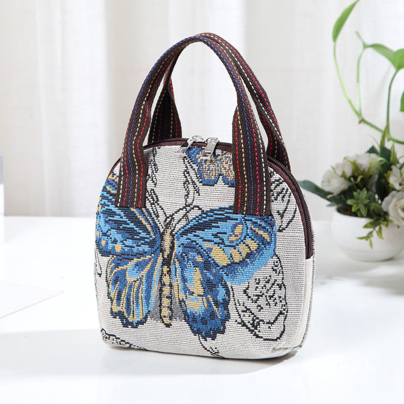 Wholesale Cotton and Linen Woven Ethnic Style Small Cloth Bags
