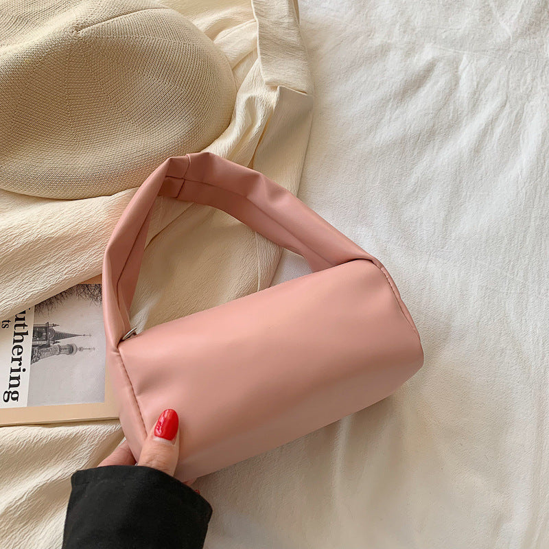 Wholesale Solid Color Fashion Casual PU Shoulder Bag