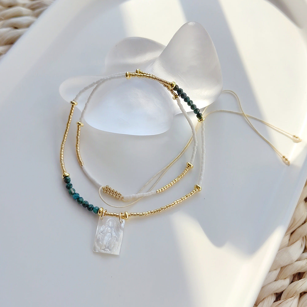 Wholesale Natural Stone Fine Millet Beads Pearl Necklace