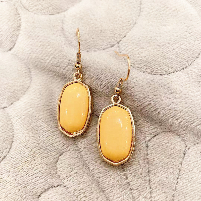 Wholesale Simple Marble Alloy Earrings