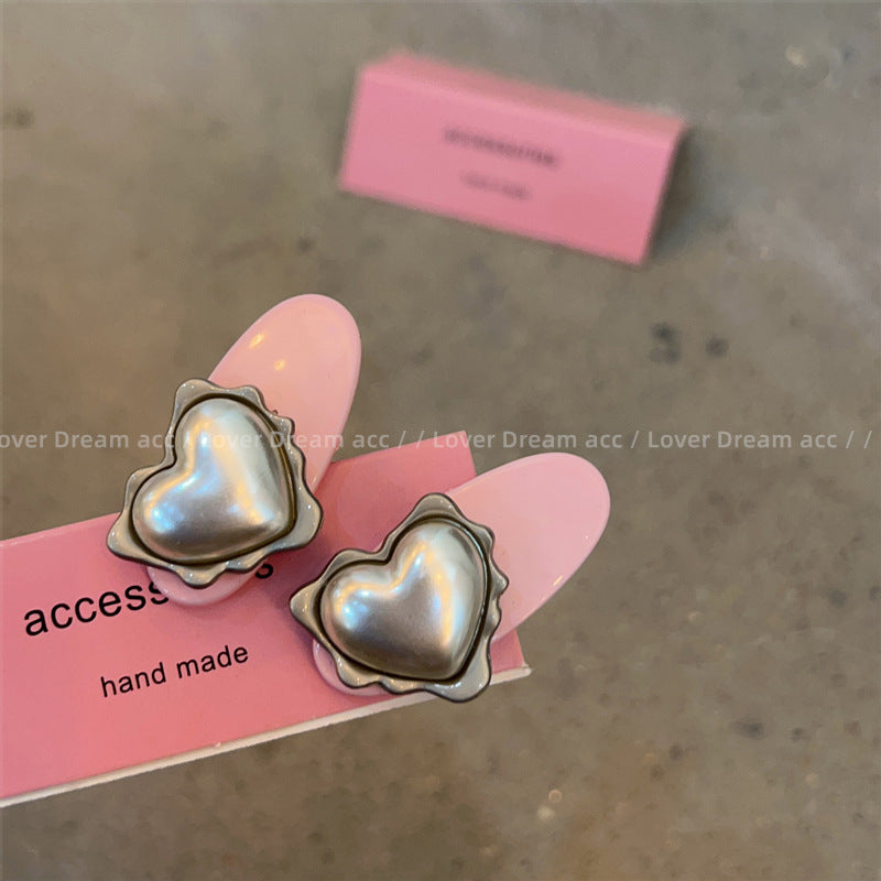 Wholesale Pink Rhinestone Letter Love Mix Material Hair Clips