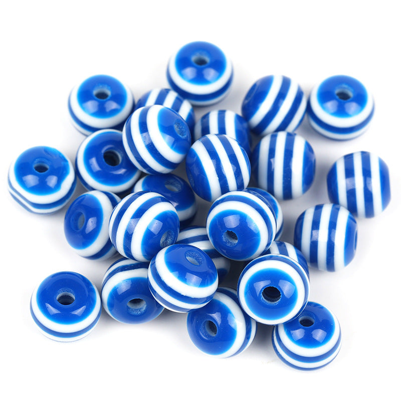 Wholesale 1000PCS Color Striped Resin Beads 6/8/10MM