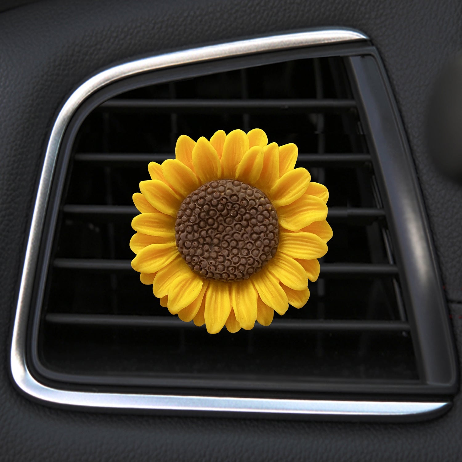 Wholesale Candy Color Sunflower Car Aroma Decoration Clip