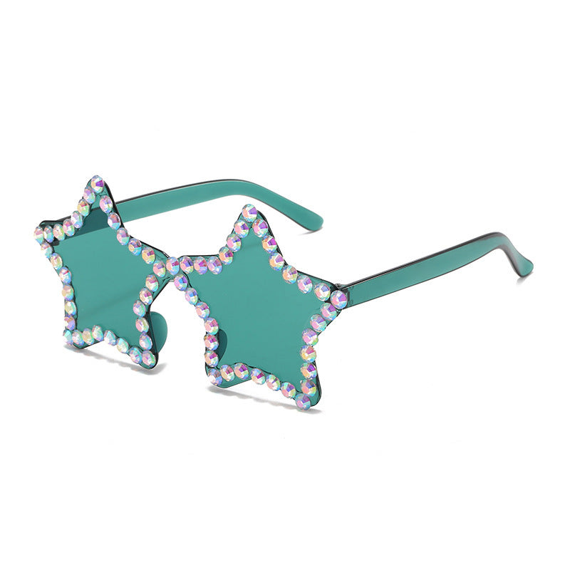 Wholesale Pentagram PC Sunglasses with Drill