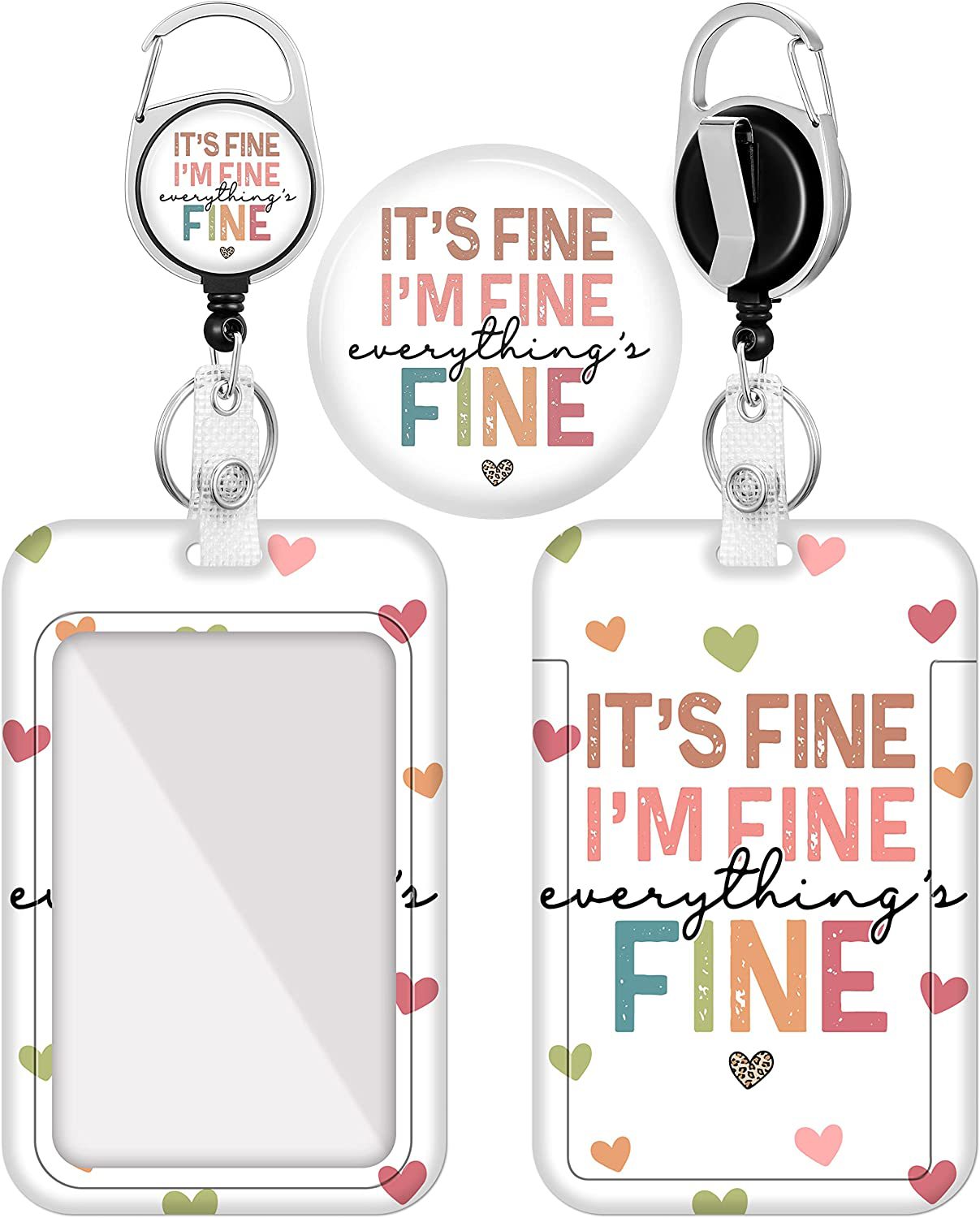 Cadena de llave del soporte de plástico del arco iris al por mayor