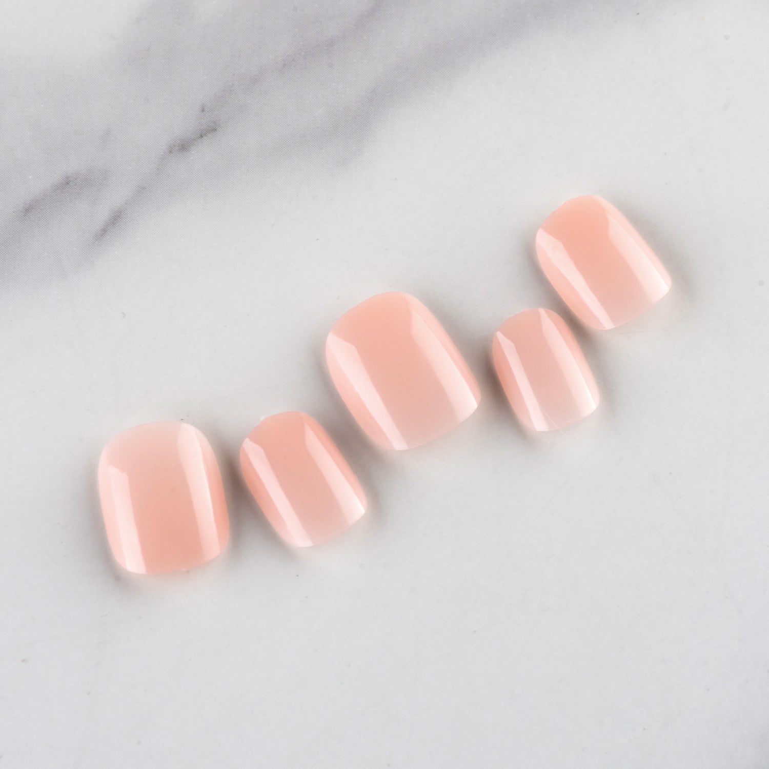 Wholesale Short Glossy Plastic Nail Stickers