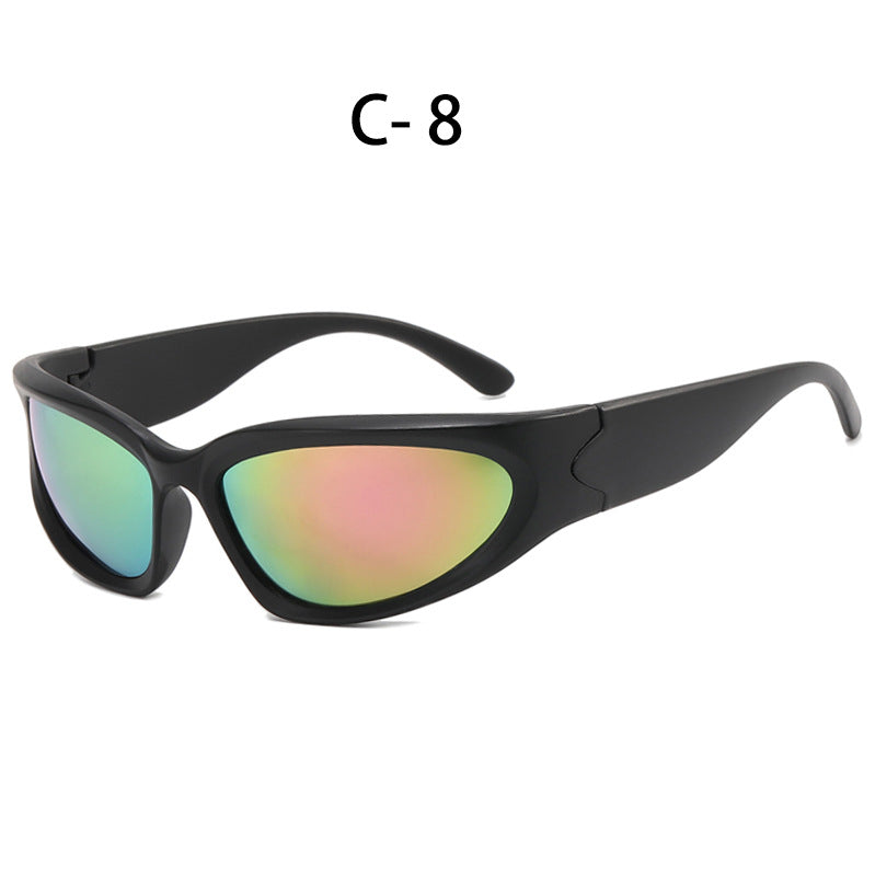 Wholesale PC Cycling Punk Sports Ladies Sunglasses