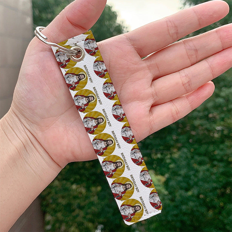 Wholesale Jesus PU Keychain Accessories