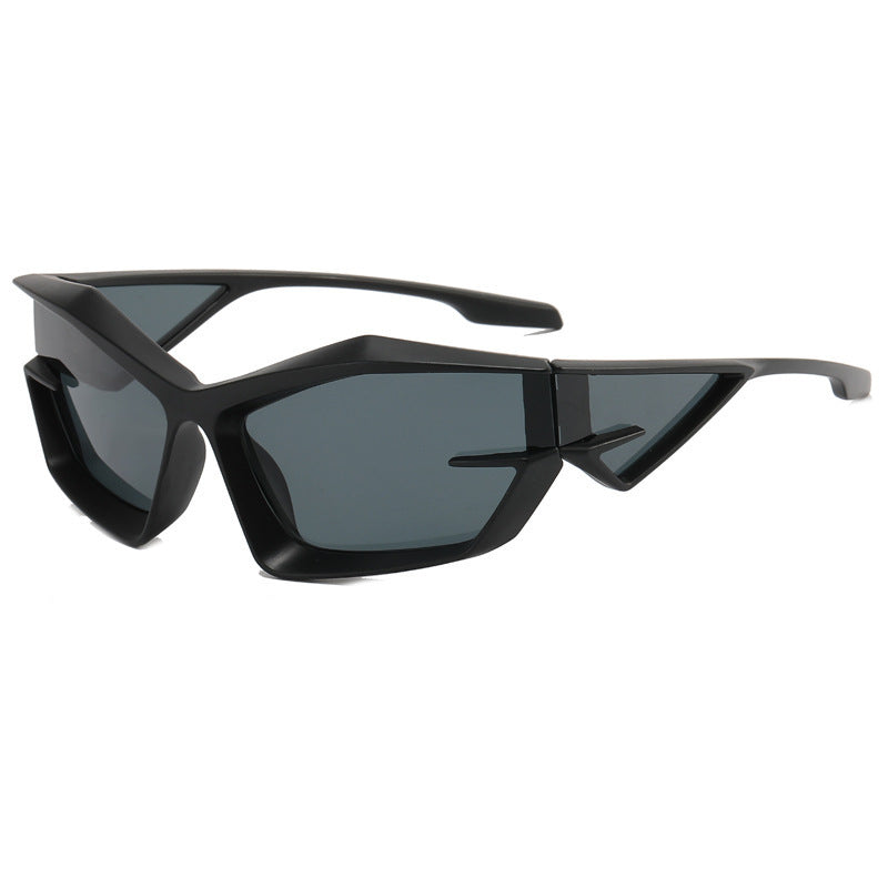 Wholesale PC Cat Eye Gray Tech Sense Sunglasses