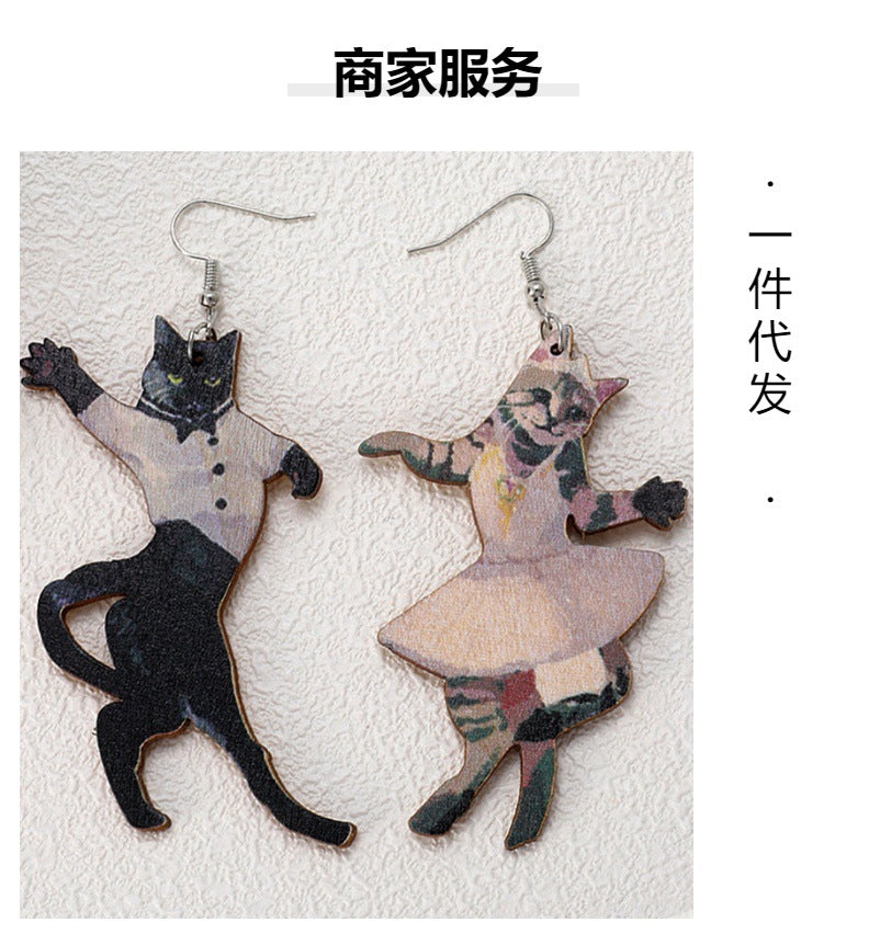 Pendientes De Madera Occidentales Animales al por mayor