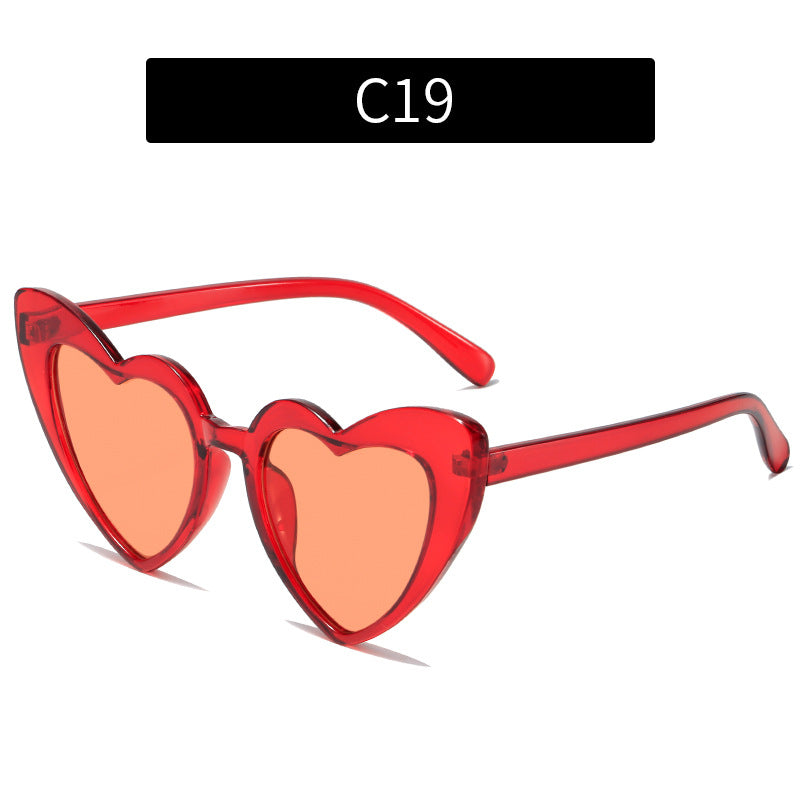 Wholesale Multicolor Heart Sunglasses AC