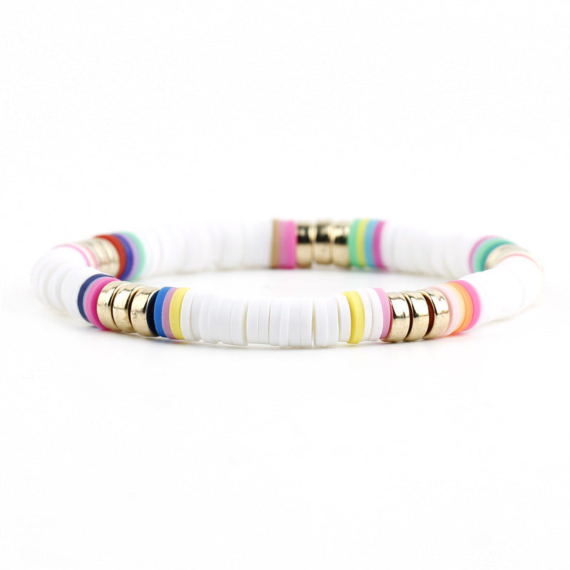 Wholesale Multicolor Soft Pottery Bracelet