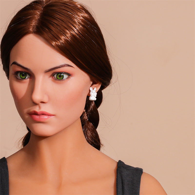 Wholesale Cute Animals Cartoon Flocking Earrings