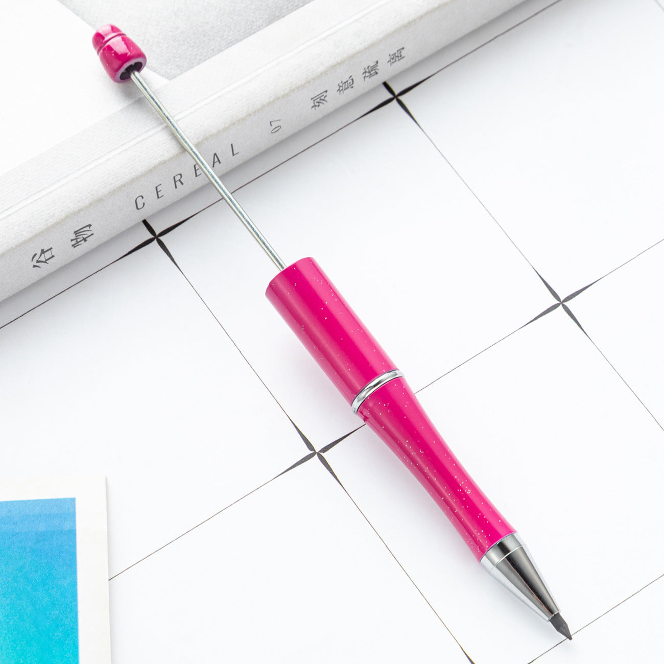 Wholesale 100pcs Plastic Beaded Pencil No Sharpening No Ink Continuous Writing Pencil