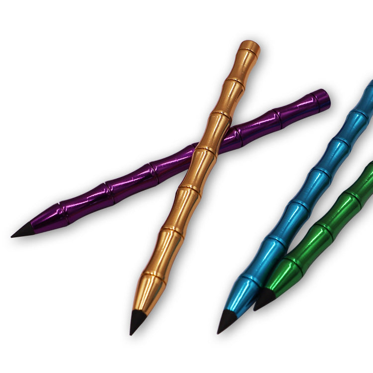 Lápiz eterno en forma de bambú de plástico al por mayor