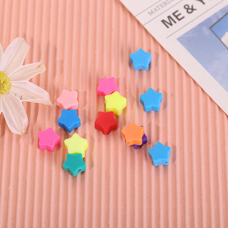 Venta al por mayor 1000PCS 10mm Fruit Smiley Flowers Smoky Beads