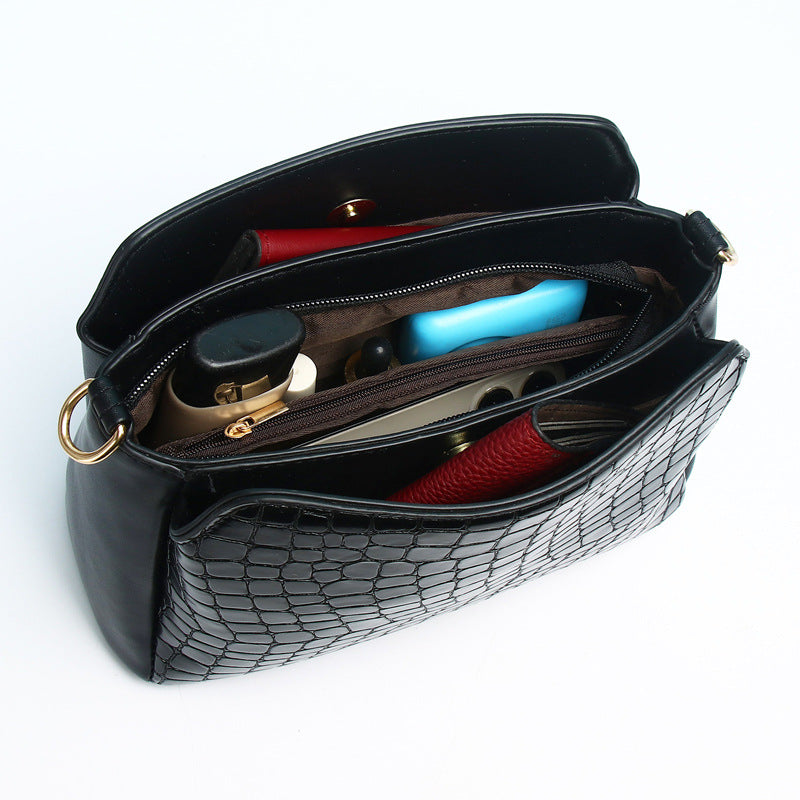 Wholesale Vintage Stone Pattern PU Shoulder Bag