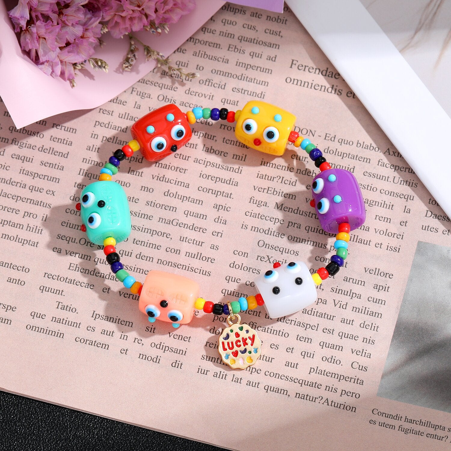 Pulseras Con Cuentas De Ojo De Diablo al por mayor