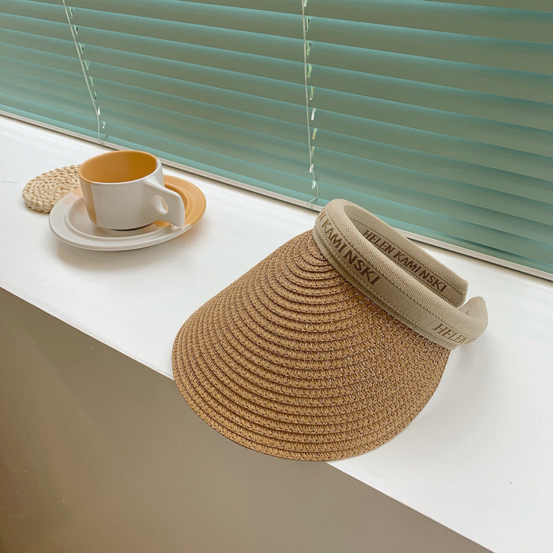 Wholesale Straw Beach Sunscreen Empty Hat