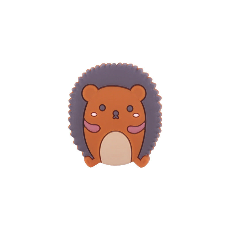 3pcs al por mayor de 30 × 34 mm Hedgehog Beads de silicona