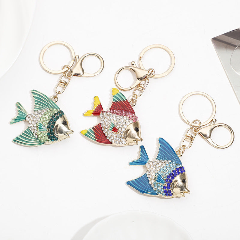 Wholesale Zinc Alloy Cartoon Marine Tropical Fish Keychain