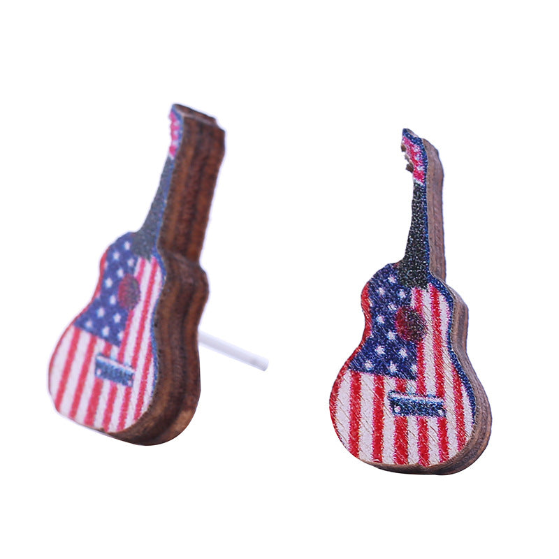 Estudios de oído de madera del Día de la Independencia Americana al por mayor