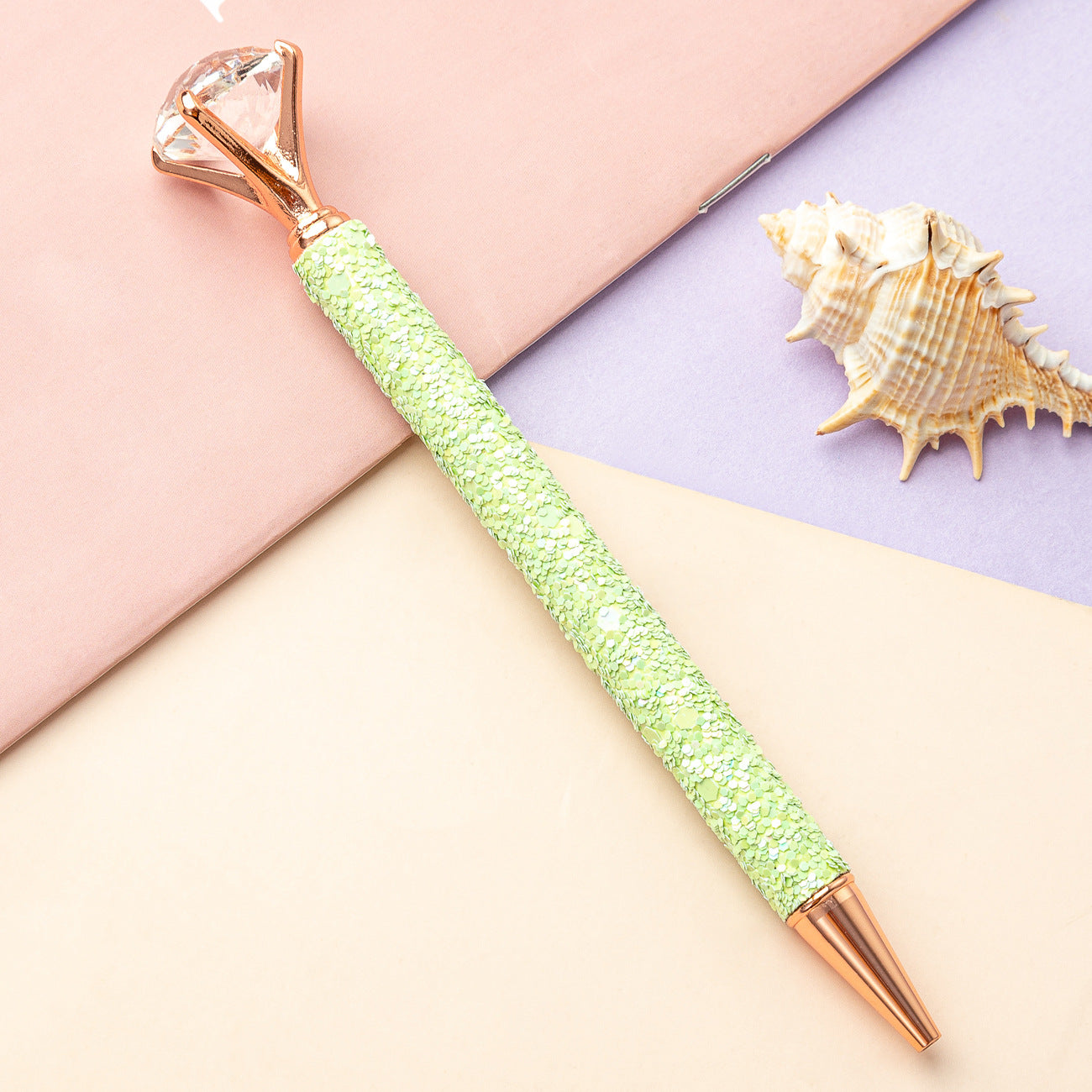 Wholesale Metal Multicolor Sequin Ballpoint Pen