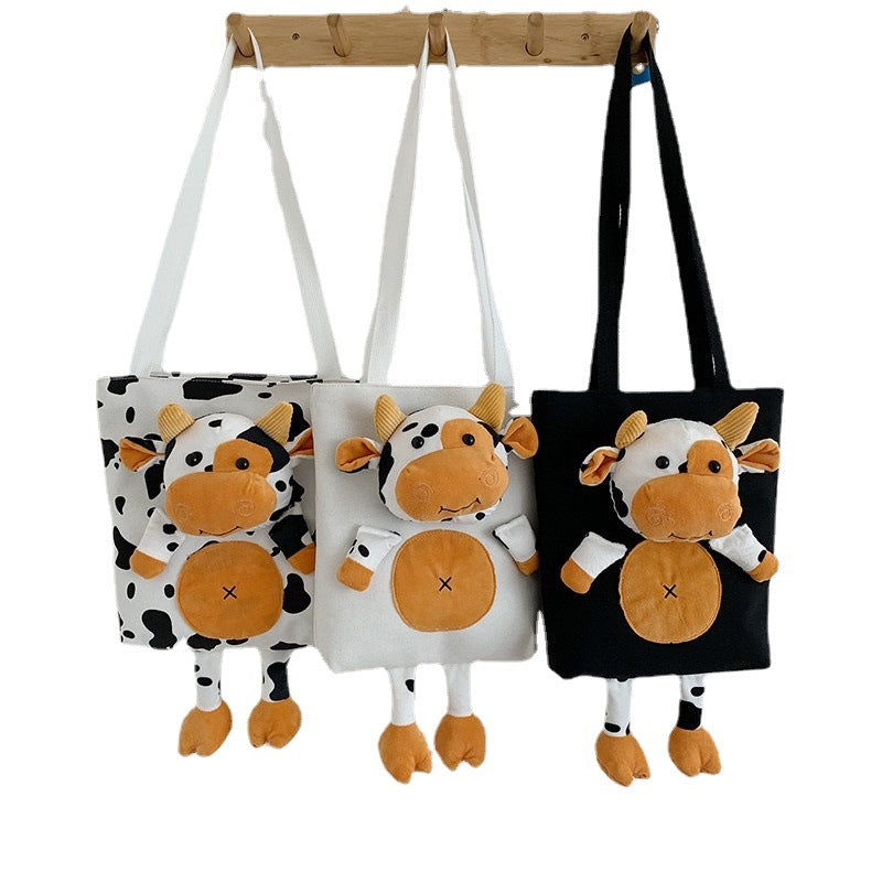 Venta al por mayor La bolsa de asas de la vaca de la lona