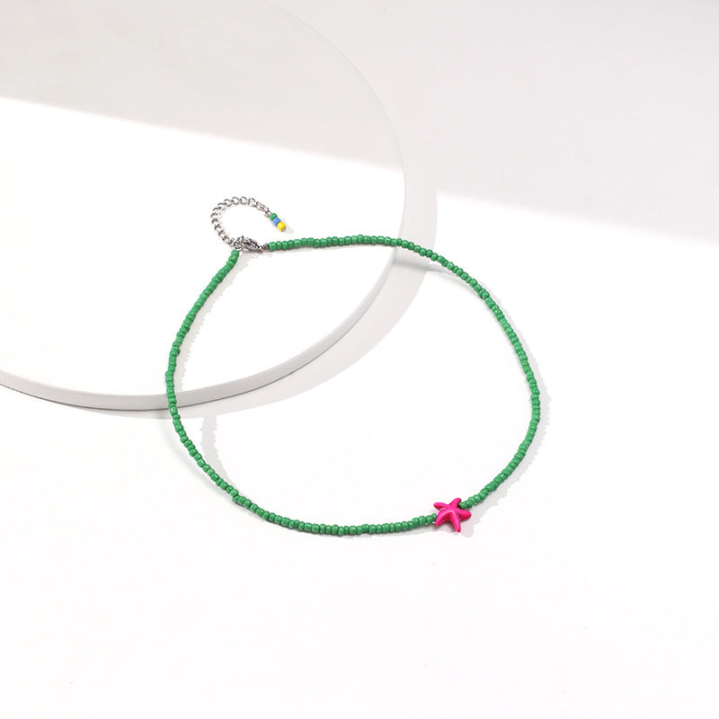 Venta al por mayor Collar de estrella de mar de acrílico bohemio Mizhu