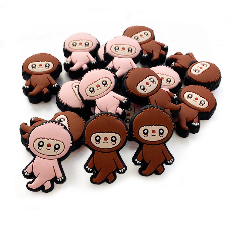 Cuentas molares de dibujos molares de silicona de 10 piezas al por mayor Diy cuentas sueltas