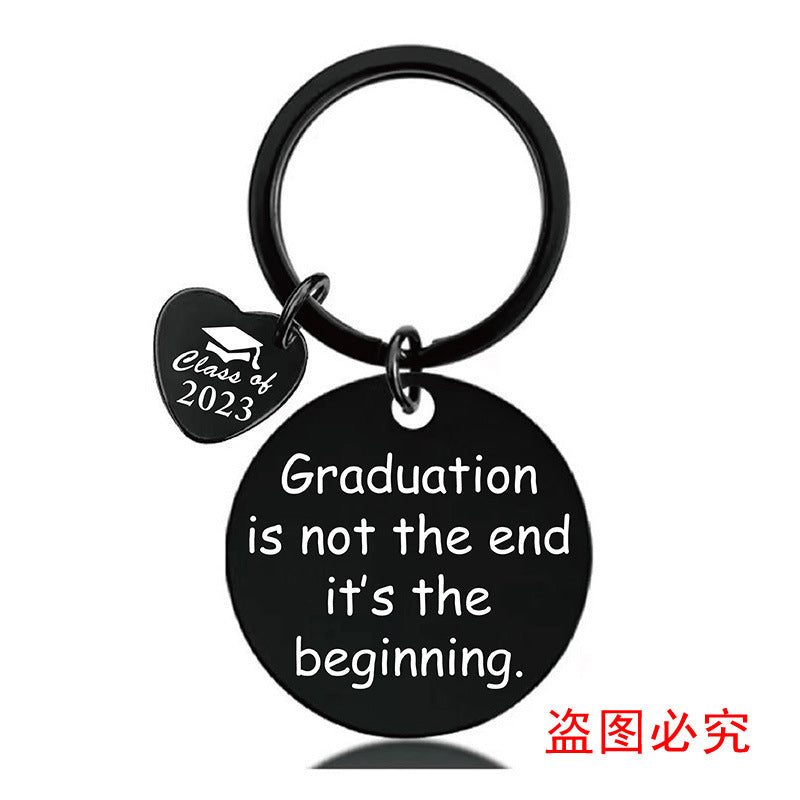 Wholesale Father's Day Graduation Season Gift Lettering Metal Keychain