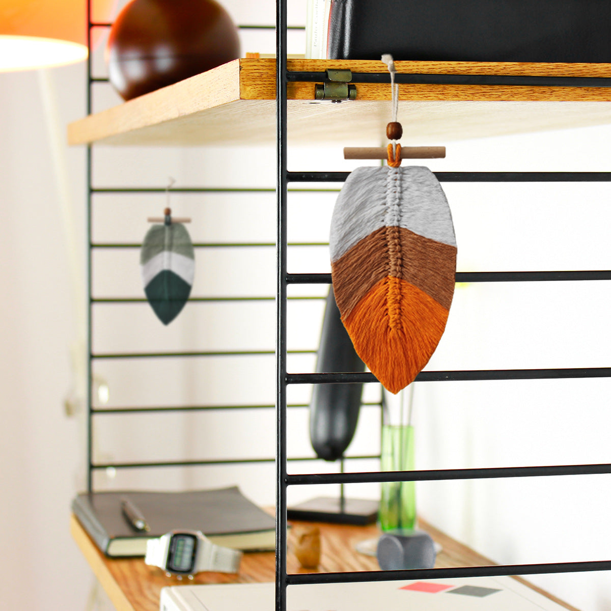 Wholesale Bohemian Yarn Woven Leaves Hanging Ornaments