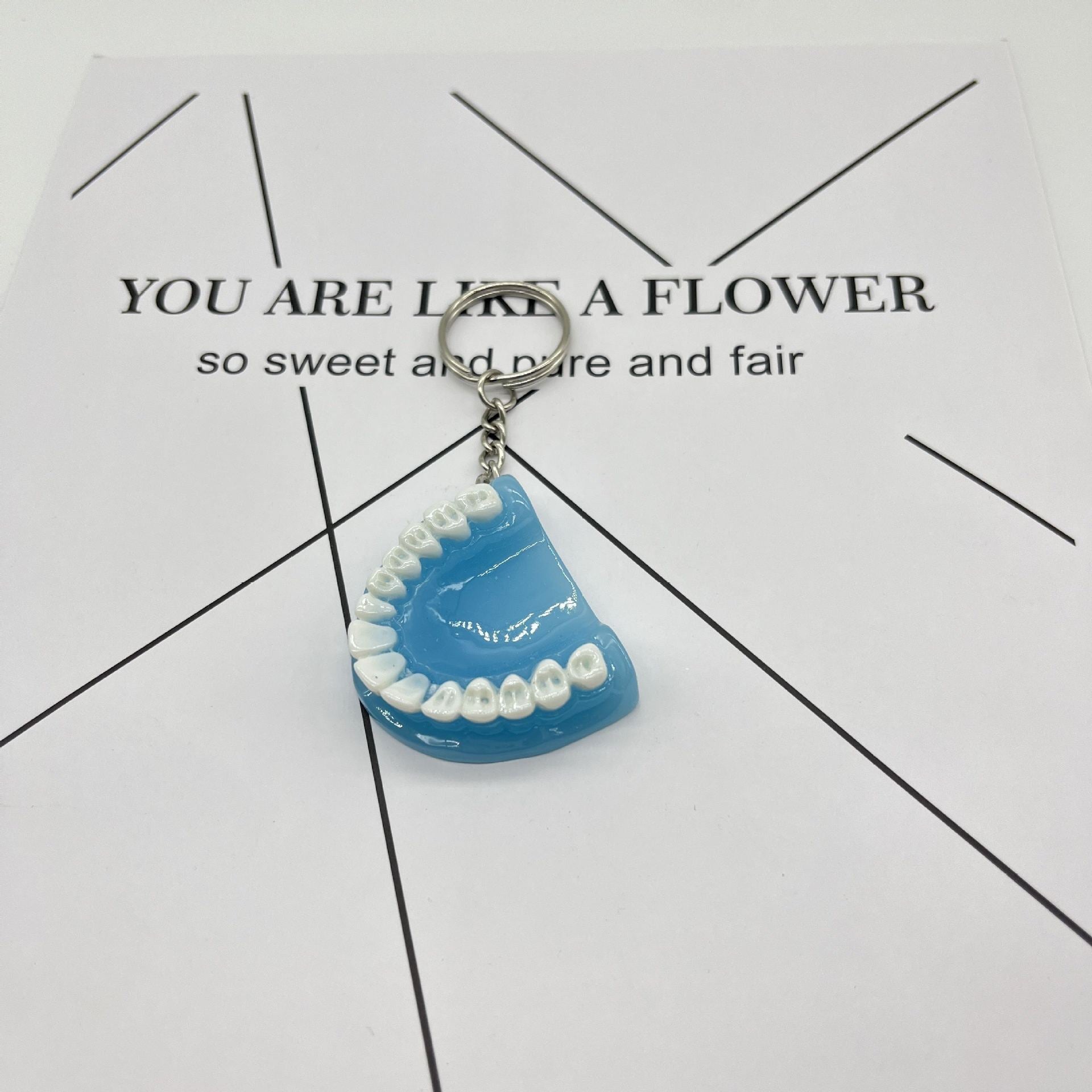 Wholesale Resin Teeth Creative Key Chains