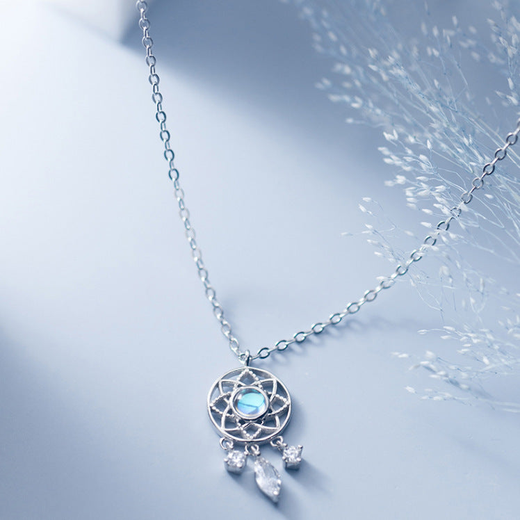 Wholesale Alloy Dream Catcher Drop Necklace