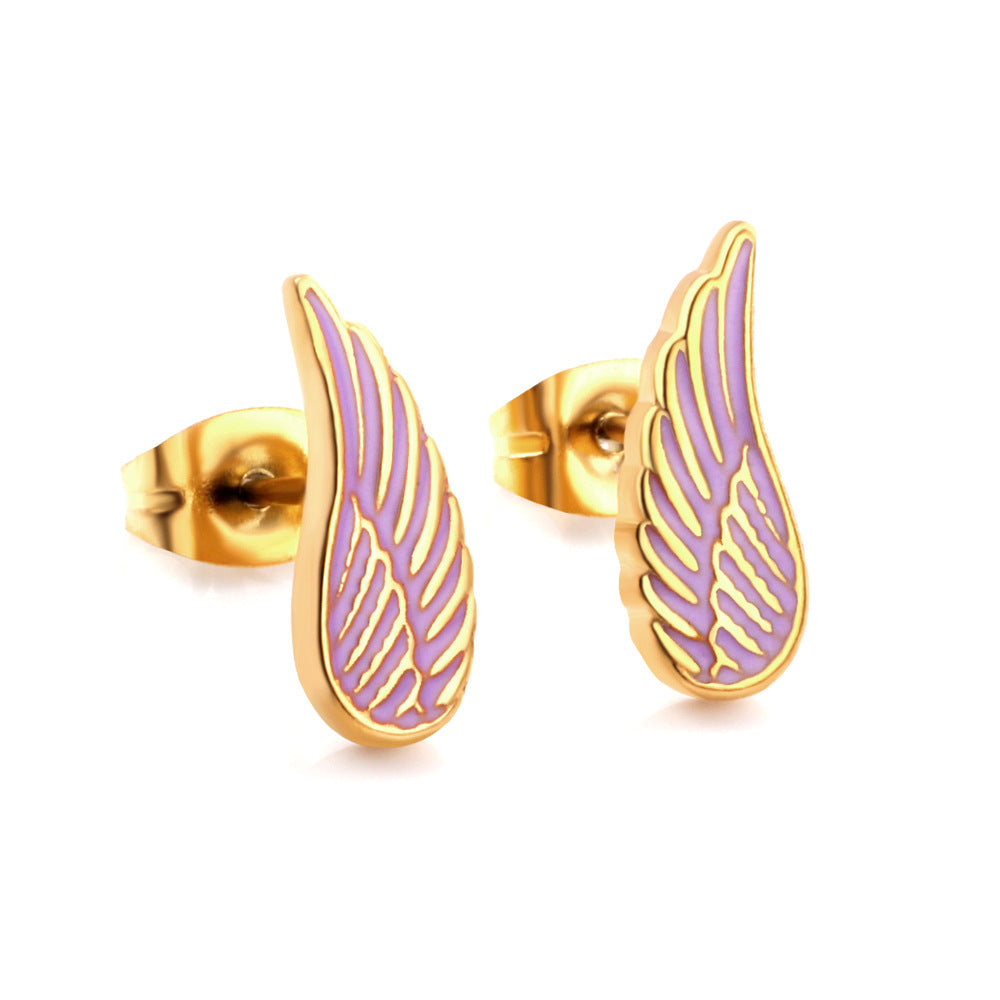 Wholesale Drip Stainless Steel Ear Studs Earrings